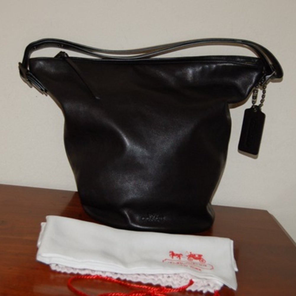 Coach Soft Port Bleecker Duffle, Black